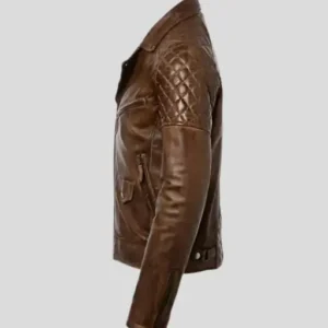 Men's Brown Distressed Motorcycle Leather Jacket_1