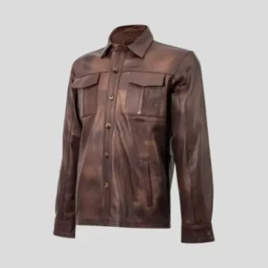 Men’s Vintage Brown Leather Jacket_1