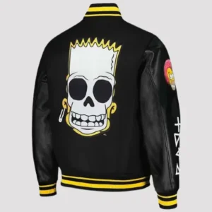 Simpsons Black Varsity Jacket