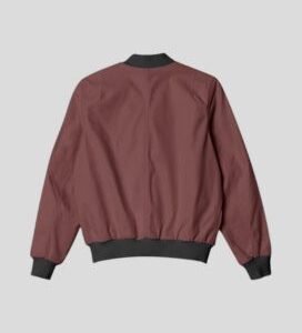 Brown Plain Bomber Unisex Jacket_1