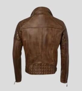 Mens Brown Leather Moto Jacket_1