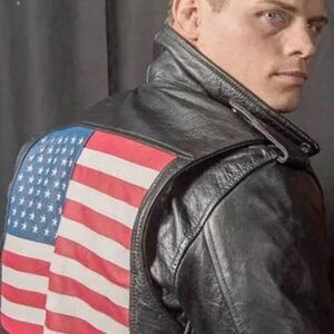 WWE Cody Rhodes US Flag Leather Jacket